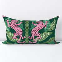 Tiger Damask/green and custom pink/jumbo scale