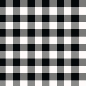 1/2 Inch Black and White Buffalo Check | Half Inch Checkered