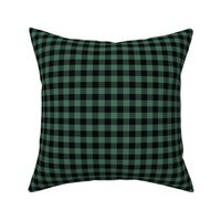 1/2 Inch Geen Buffalo Check | Half Inch Checkered Green and Black