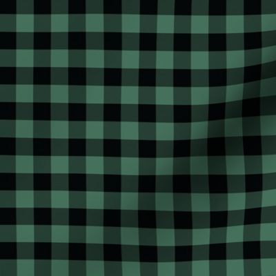 1/2 Inch Geen Buffalo Check | Half Inch Checkered Green and Black