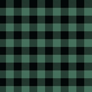 1/2 Inch Geen Buffalo Check | Half Inch Checkered Green and Black