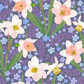 Daffodil Field _purple 
