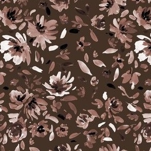 Floral Espresso Brown