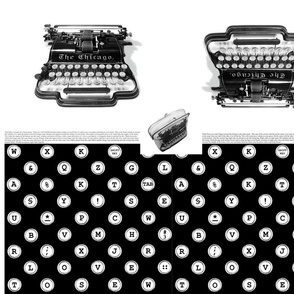 typewriter frame-purse