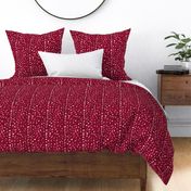 Faux Deer Hide Skin in Viva Magenta - Medium Scale - Spots Shibori Red PantoneCOTY2023 2023