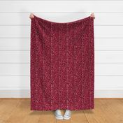 Faux Deer Hide Skin in Viva Magenta - Medium Scale - Spots Shibori Red PantoneCOTY2023 2023