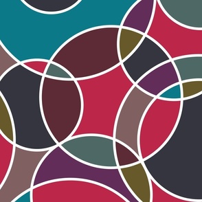 creative dream - inspiring viva magenta circles - resonance - vibrant abstract wallpaper