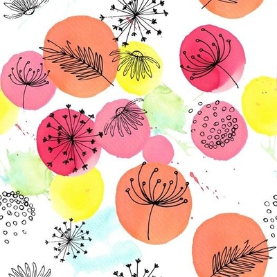 Happy Color Fabric, Wallpaper and Home Decor | Spoonflower