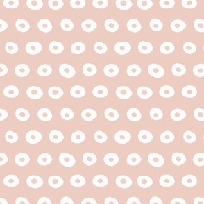 Medium - Dots with dots - pale dogwood pink