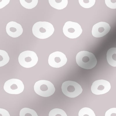 Dots with dots - medium - Gray Lilac 