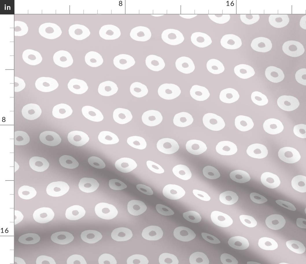 Dots with dots - medium - Gray Lilac 