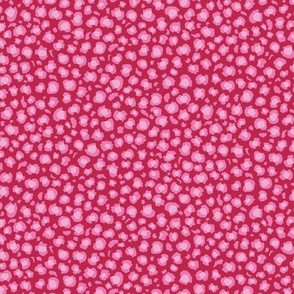 Leopard Spots Print - Large Scale - Viva Magenta Background and Pinks Bright Animal Print