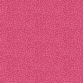 Leopard Spots Print - Ditsy Scale - Viva Magenta Highlight and Pinks Bright Animal Print