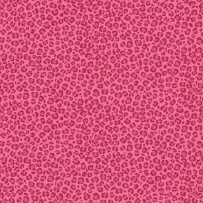 Leopard Spots Print - Small Scale - Viva Magenta Highlight and Pinks Bright Animal Print