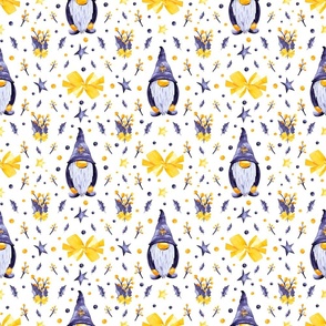 GNOME with GREY and YELLOW ELEMENTS on white bg