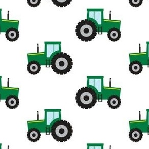 Green Tractor Pattern SMALL