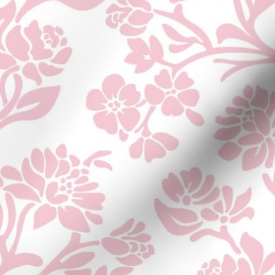 Cotton Candy pink pastel vintage florals light