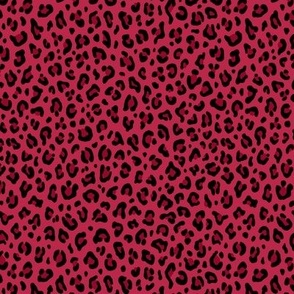 ★ LEOPARD PRINT in VIVA MAGENTA ★ Pantone Color of the Year 2023 - Tiny Scale / Collection : Leopard spots – Punk Rock Animal Print 