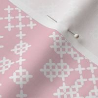 Cross Stitch flower diamonds Cotton Candy pink pastel