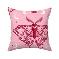 Celestial Luna Moth Viva Magenta Light by Angel Gerardo - Jumbo Scale