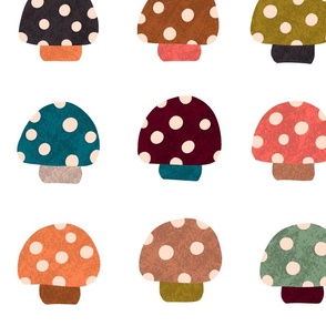 Fall Toned Mini Mushrooms