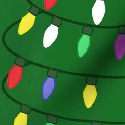 Strung Christmas Tree Lights