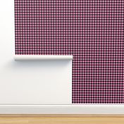 1/2 Inch Pink Buffalo Check | Half Inch Checkered Pink and Black