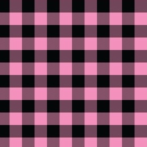 1/2 Inch Pink Buffalo Check | Half Inch Checkered Pink and Black