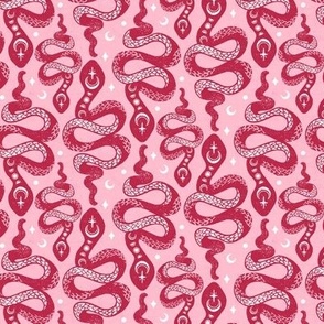 Viva Magenta Moon Snakes by Angel Gerardo - Small Scale