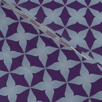 Retro Silver Pattern - Purple