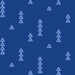 Penrose Triangles - Impossible Triangle - Blue Ombre