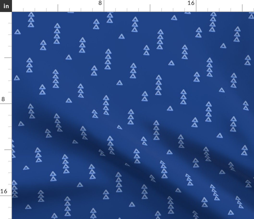 Penrose Triangles - Impossible Triangle - Blue Ombre