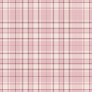 Tartan Plaid - Light pink with white cement and old fashion pink