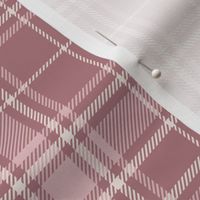 Tartan Plaid - Old fashion pink with light pink and white cement