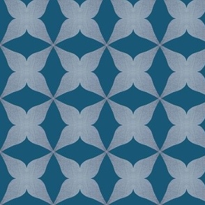 Retro Silver Pattern - Turquoise