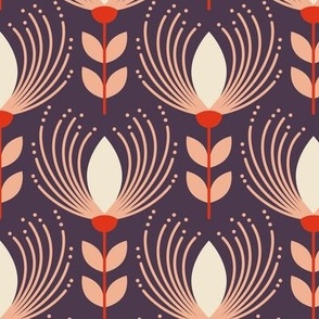 2480 Medium - abstract scandinavian flowers