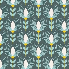 2478 Small - abstract scandinavian flowers