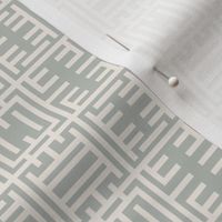 geometric chinoiserie in gray and beige | small