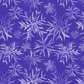 Snowflake - purple on purple