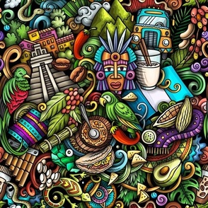 GUATEMALA Doodle. "Around The World" Series