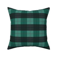 Seamless Plaid Holiday Pattern, Green and Black Tartan Plaid Christmas Pattern