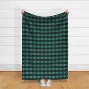 Seamless Plaid Holiday Pattern, Green and Black Tartan Plaid Christmas Pattern