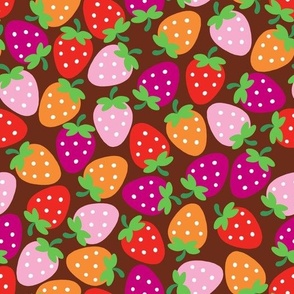 Strawberries - brown 