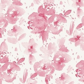 Blush Princess dreams - watercolor pink pastel flowers - painted lovely florals for nursery baby girl b077-8