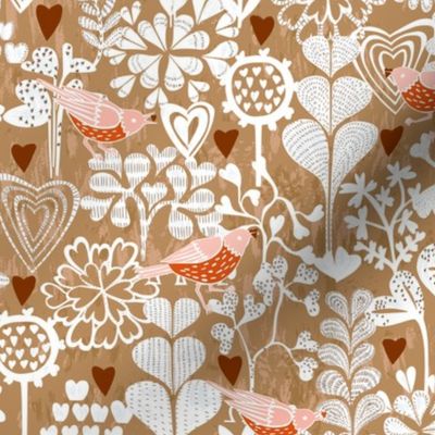 Love is all around terracotta - XS