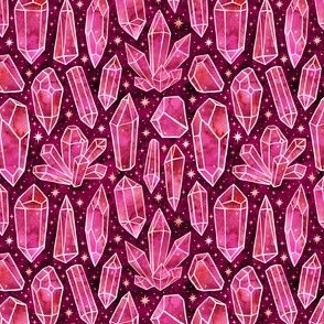  Watercolor Crystals Pink 1/2 Size