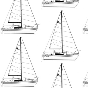 S2 23 7.0 Full size print boat no dimensions White Boat