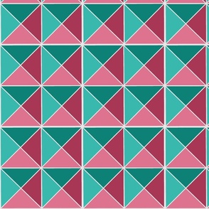 Pink Teal Small Scale