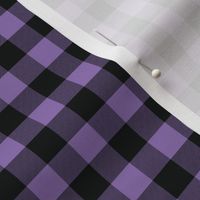 1/2 Inch Purple Buffalo Check | Half Inch Checkered Purple and Black