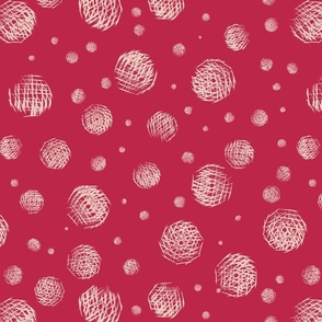 Basket like circles and dots on a dark background - medium scale